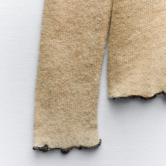 Rolled Finish Knit Sweater - Picture 4 of 4